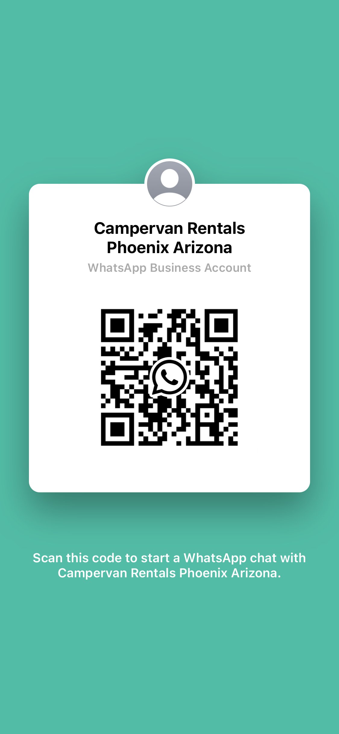 Campervan Rental Phoenix WhatsApp QR code